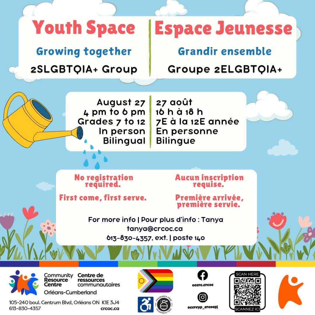 Youth Space – Growing Together | Espace jeunesse – Grandir ensemble